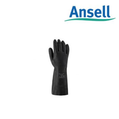 安思尔 /Ansell 87-950 橡胶防化手套重型防化耐溶剂耐油污化学品处理手套