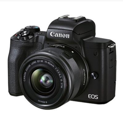佳能（Canon） 微单相机4K高清数码相机 M50二代黑色单机+15-45mm镜头