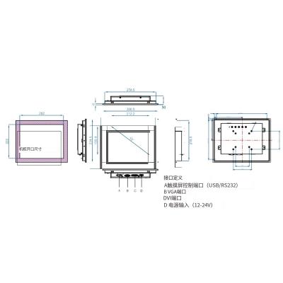 日本诺达佳NODKA显示器PANEL5000-A102-TU/TS