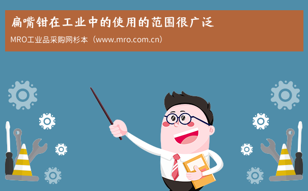 扁嘴钳在工业中的使用的范围很广泛