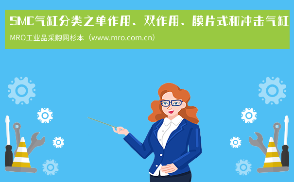 SMC气缸分类之单作用、双作用、膜片式和冲击气缸